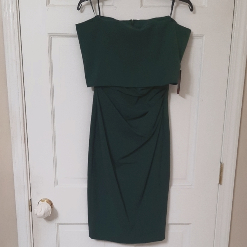 Vince Camuto Evergreen Strapless Sheath Dress